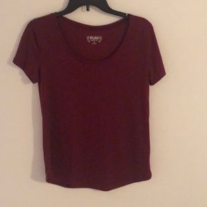 Burgundy Red Mudd T-Shirt